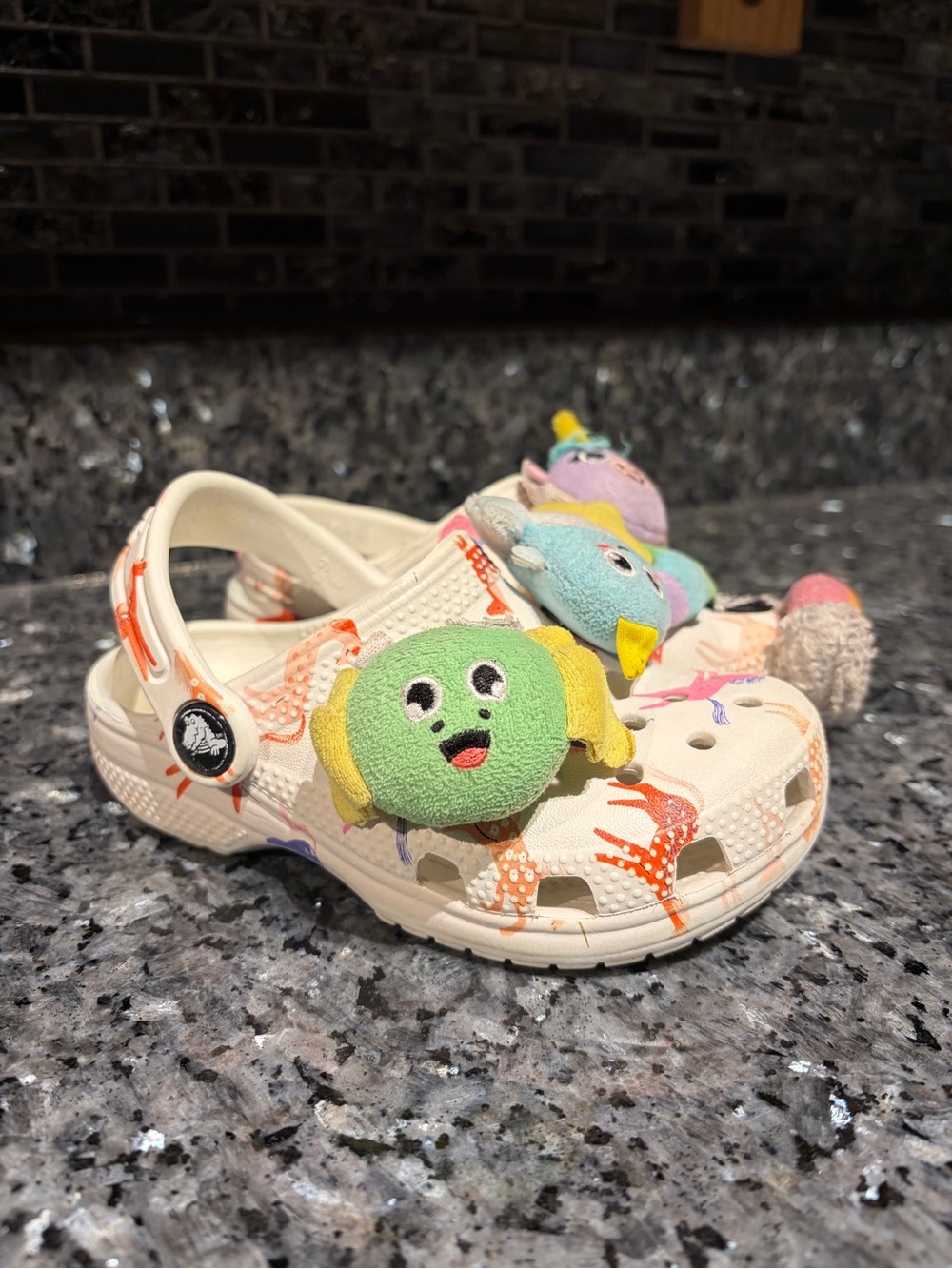 Unicorn Horse Whimsy Equestrian White Crocs Girls Toddler Sz C9